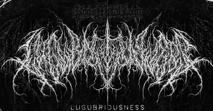 create a dark ambient black metal logo