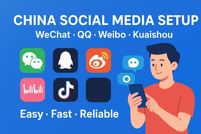 help you register and set up chinese social media accounts