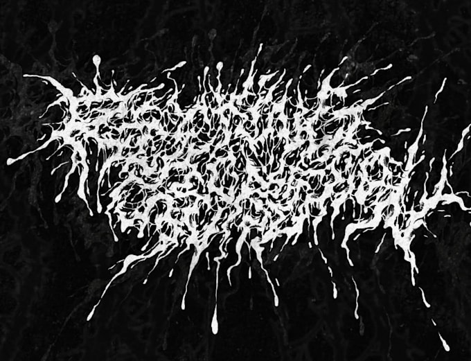 design a heavy grindcore logo for merch