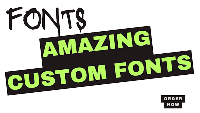 Design amazing custom fonts by Felix_wil | Fiverr