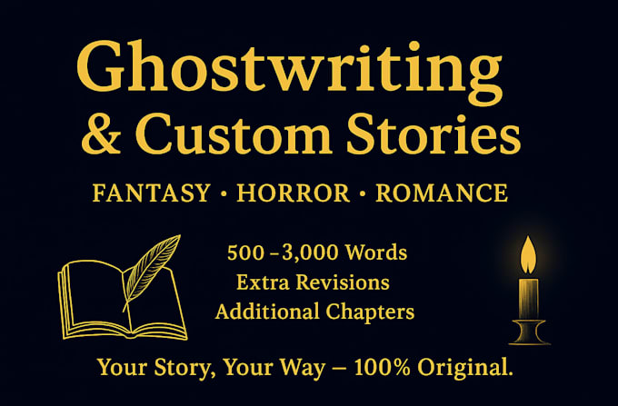 ghostwrite short stories and character backstories