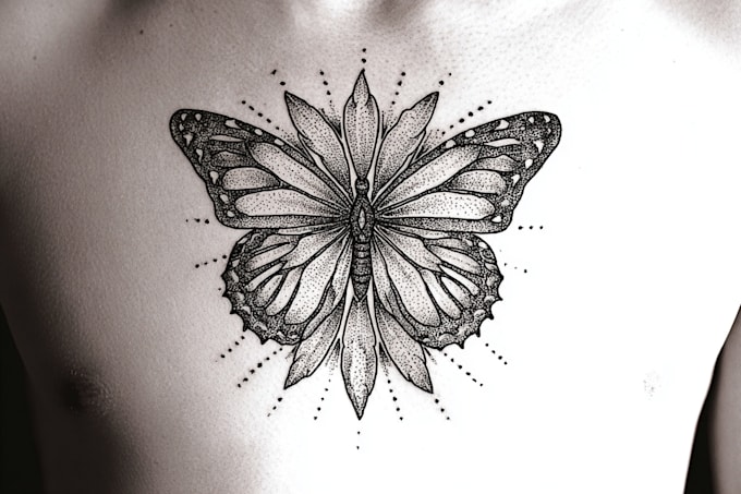 high end dotwork tattoo design for you