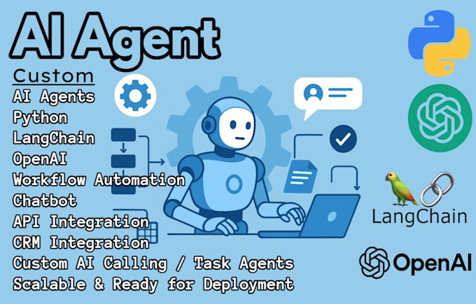 build custom ai agents with python, langchain, openai
