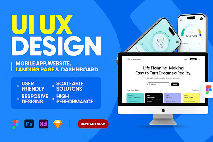 Faire de la conception ui ux pour une application mobile et un site web ...