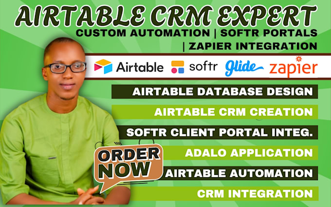 build airtable database interface softr glide zapier automations integrations