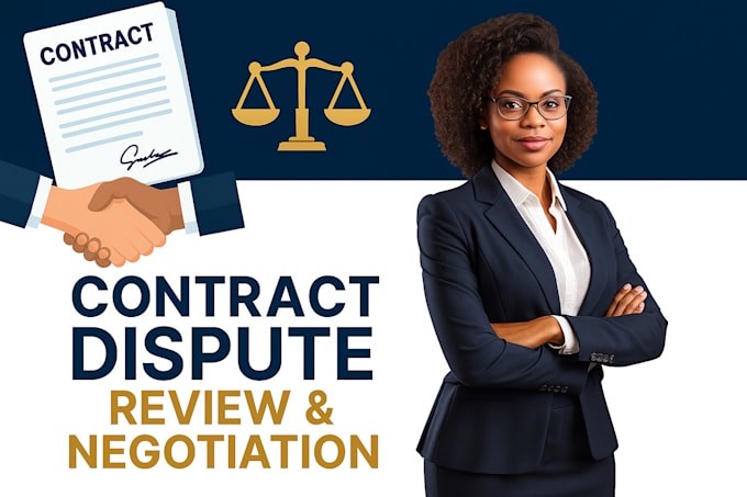 review draft and negotiate  your contract dispute