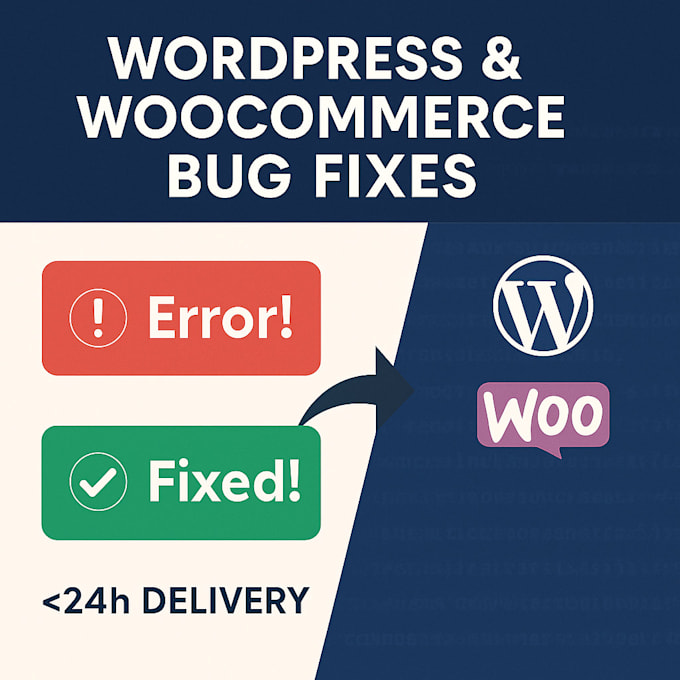 do bug fixing and quick customizations on wordpress