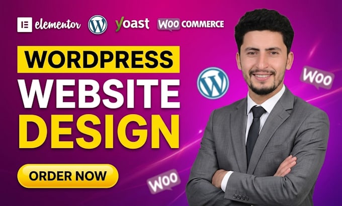 build a professional wordpress website or landing page with elementor