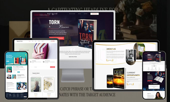 build book author website ebook website book website personal portfolio website