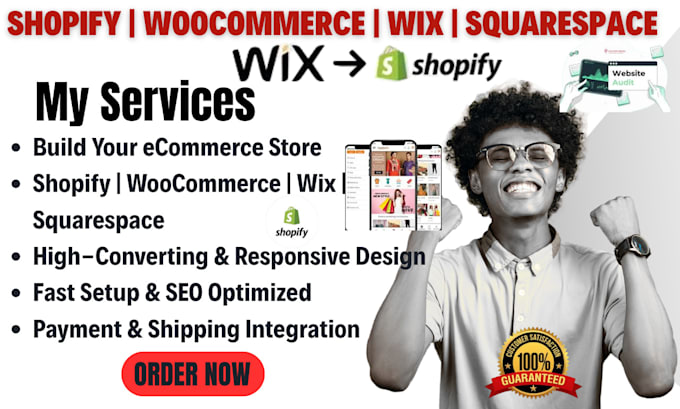 build and optimize shopify woocommerce and squarespace ecommerce