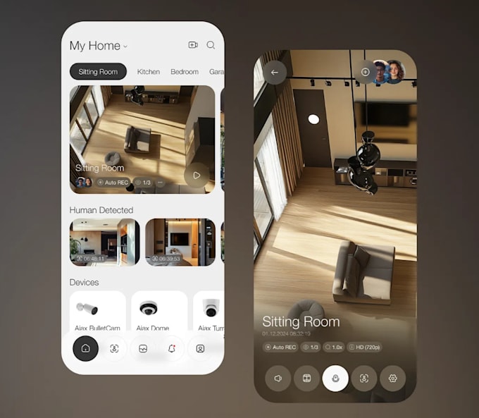 develop cctv app, smart camera app, camera detective app
