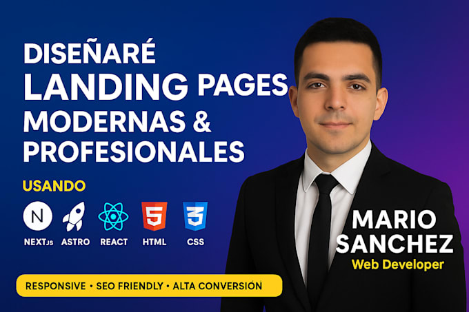 desarrollo sitios web como desarrollador full stack, frontend y backend