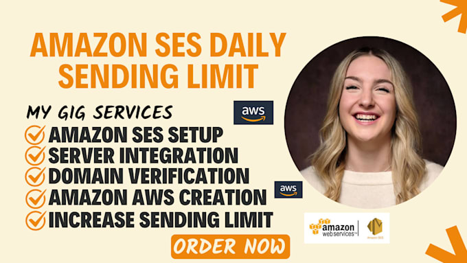 configure amazon ses, increase daily sending limit, and integrate SMTP server