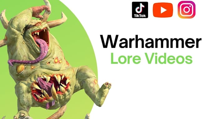 create epic warhammer lore videos with narration