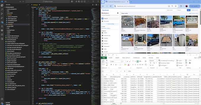 do web scraping, data scraping and data mining with python