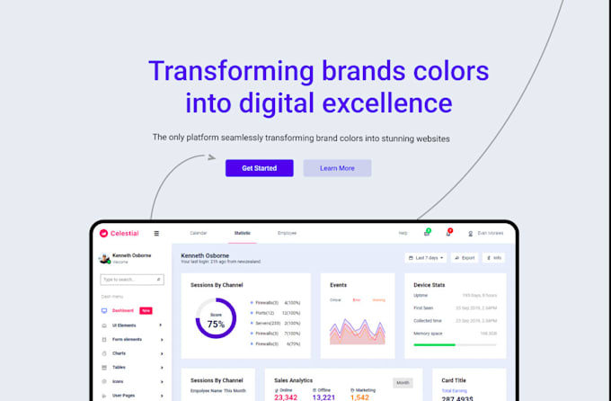 create high quality single page website for your business
