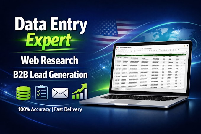 do b2b lead generation,email list building,and data entry