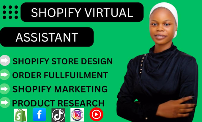 be your  shopify virtual assistant, shopify manager shopify marketing expert