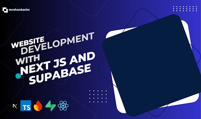 build next js website with supabase, firebase backend