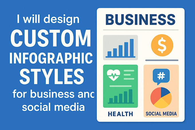 design custom infographic styles for business and social