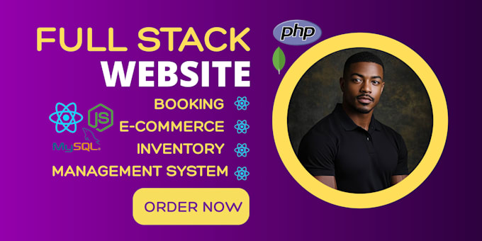 create a full stack booking, ecommerce, inventory management system