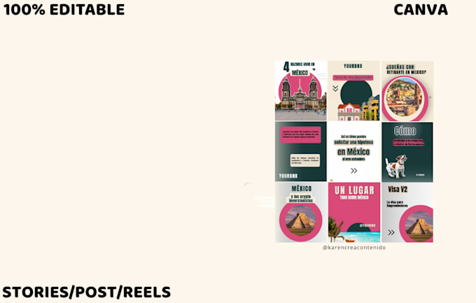 desing asthethic and custom canva templates for your instagram feed