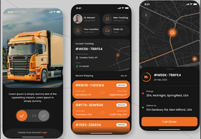 Build logistics app, truck booking app, truck tracking app booking app ...