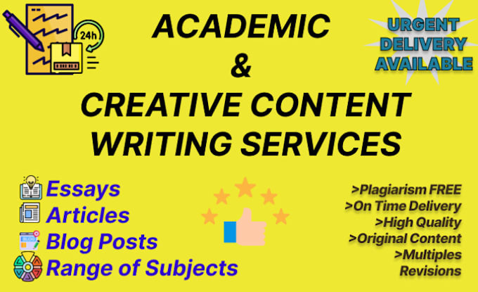 cover wide range of academic and creative content