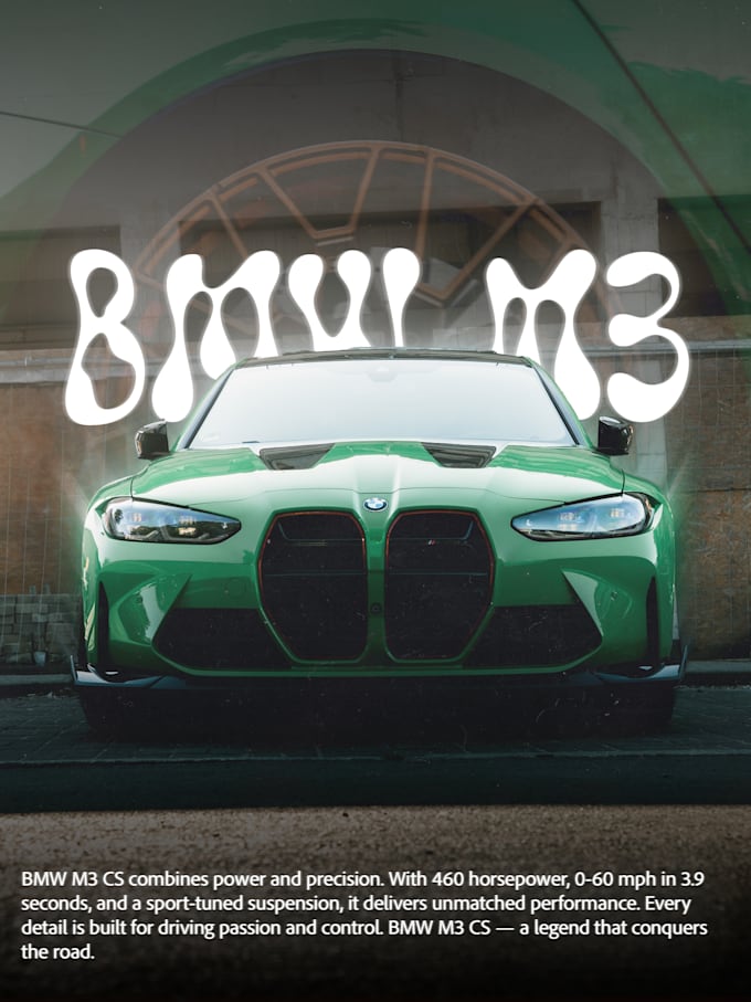 creating highquality posters from car or portrait photographs