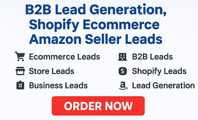 do b2b lead generation shopify ecommerce amazon seller leads