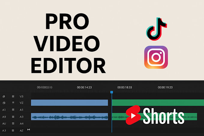 be short video editor, tik tok editor, instagram reels, youtube shorts videos