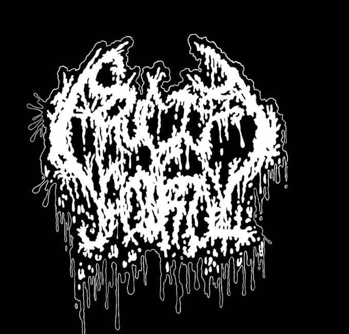 do hand draw a pure grindcore band logo