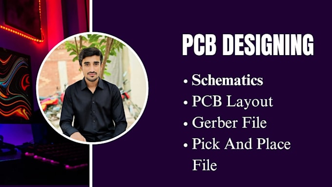 design professional pcb schematics, layout, and gerber files