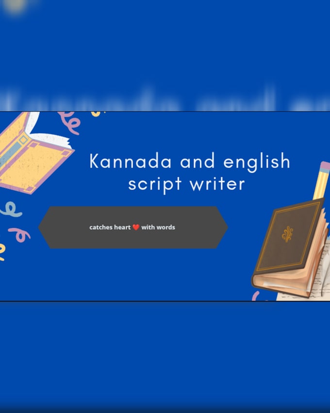 write professional kannada and english scripts