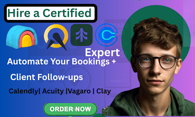 setup calendly acuity scheduling vagaro and clay for appointment booking client