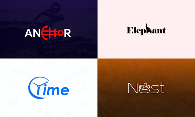 create a modern wordmark or lettermark logo design