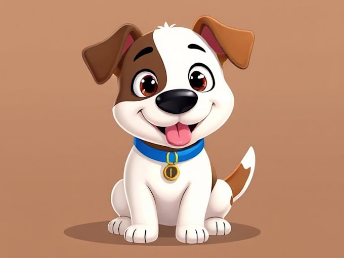 draw your dog or any pets into cartoon