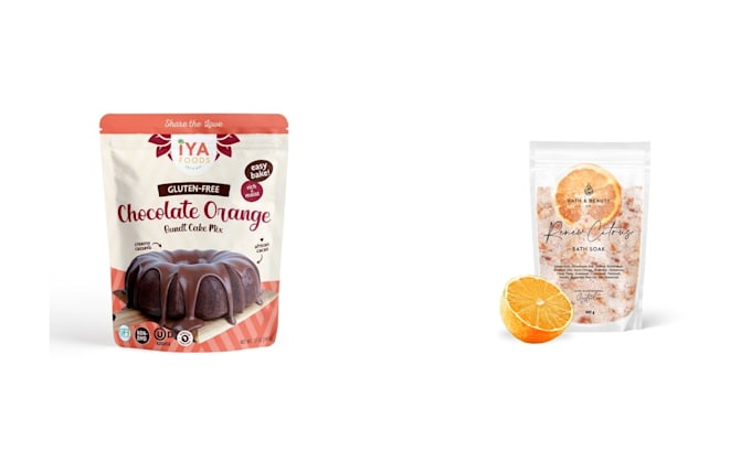 design food packaging box packaging pouch design  label with