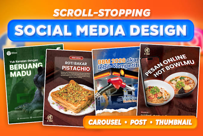 design clean and professional instagram posts and carousels