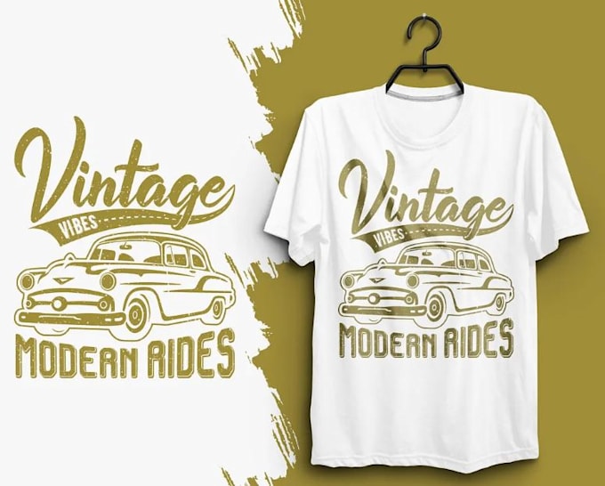make unique vintage car retro logo design