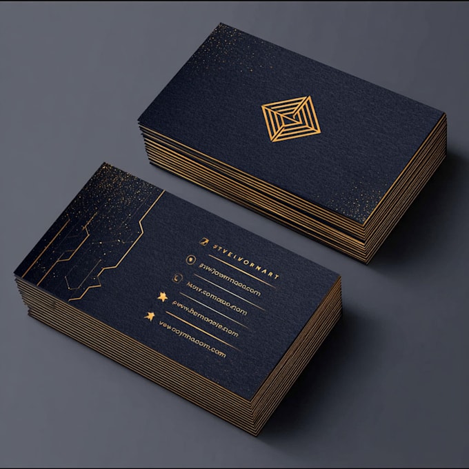 make unique business card, letterhead