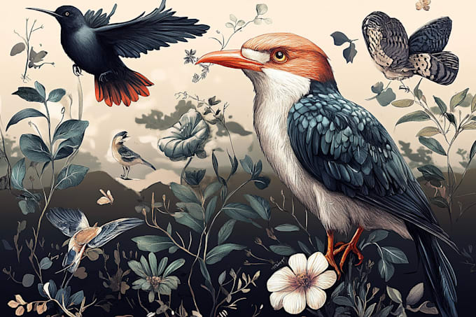 do watercolor painting of animals, botanicals, objects