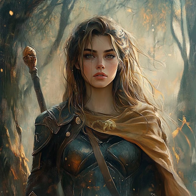 draw your fantasy character, rpg character or portrait