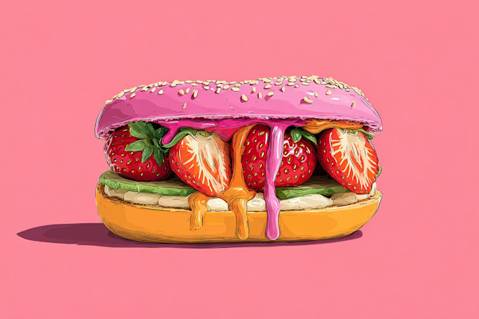 design food pop art of your food pop art