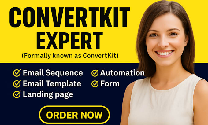 be your convertkit expert and set up email sequence, automation and landing page