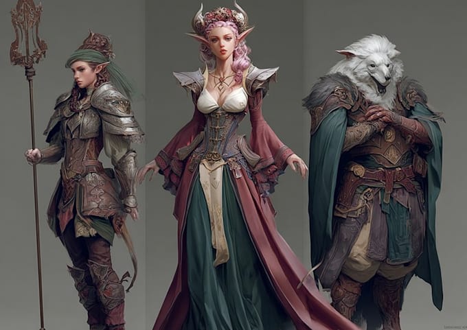 create fantasy character, monster, humanoid, dnd or similar