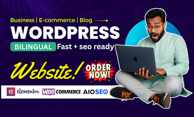 build and redesign a modern wordpress business website with speed and SEO