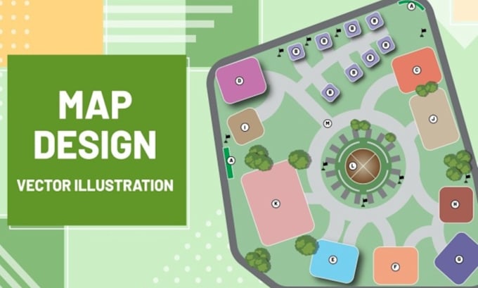 Craft custom vector site maps and detailed map illustrations for any ...