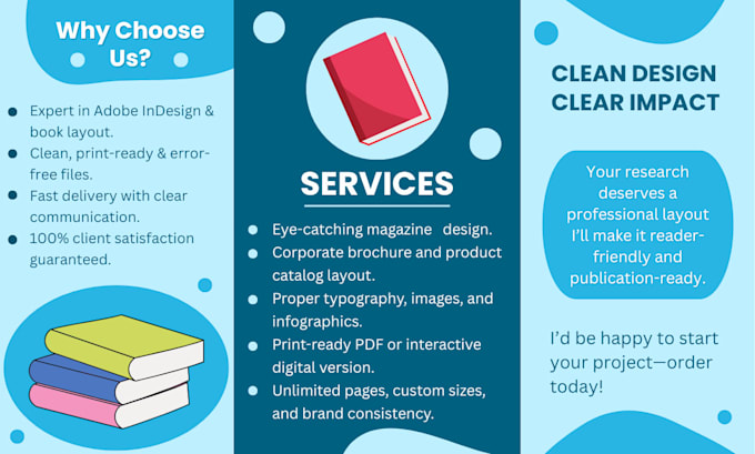 create professional book, magazine, journals, brochure