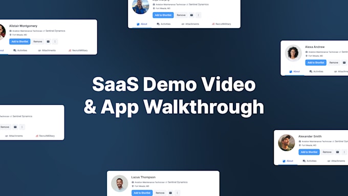 create an animated saas demo video or app walkthrough